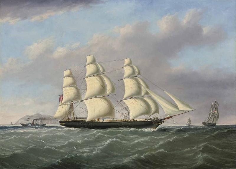 Joseph heard bound merchantman passing Anglesey oil painting picture